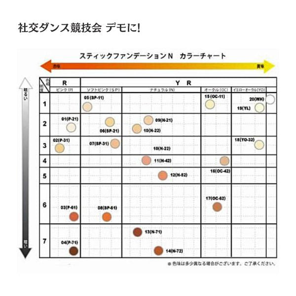 舞台屋 スティックファンデーション｜舞台・社交ダンスメイク【在庫限り】