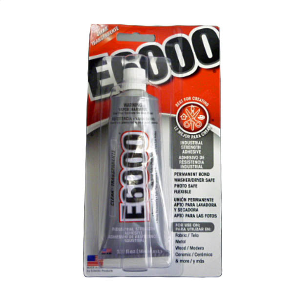E6000 接着剤 3.7oz 大容量109g｜強力透明ボンド ラインストーン接着剤 多素材対応 DIY