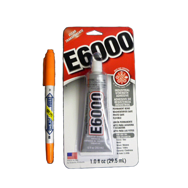 E6000 接着剤 1oz 約29.5g チップなし 強力透明ボンド ラインストーン・衣装装飾・DIY用