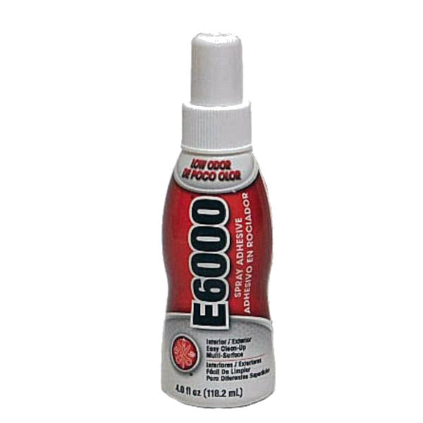 E6000 スプレー 接着剤 4oz 約118ml｜広範囲用 強力透明ボンド ラインストーン 衣装装飾 DIY