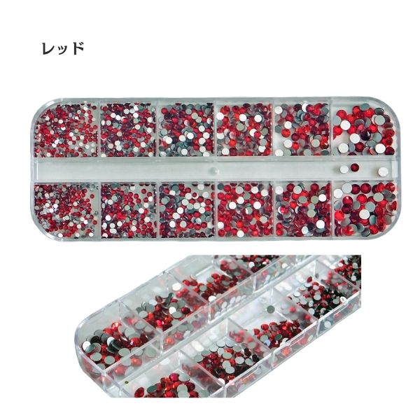 ラインストーン SS3～SS16 9色セット｜小粒 高品質ガラス ネイル・衣装装飾・DIY