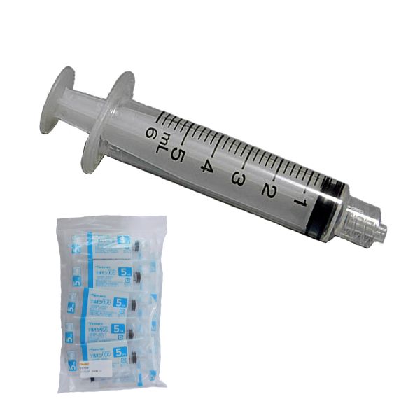 シリンジ 5ml 5本セット｜接着剤塗布用 ディスペンサー ラインストーン貼り付け 精密作業用