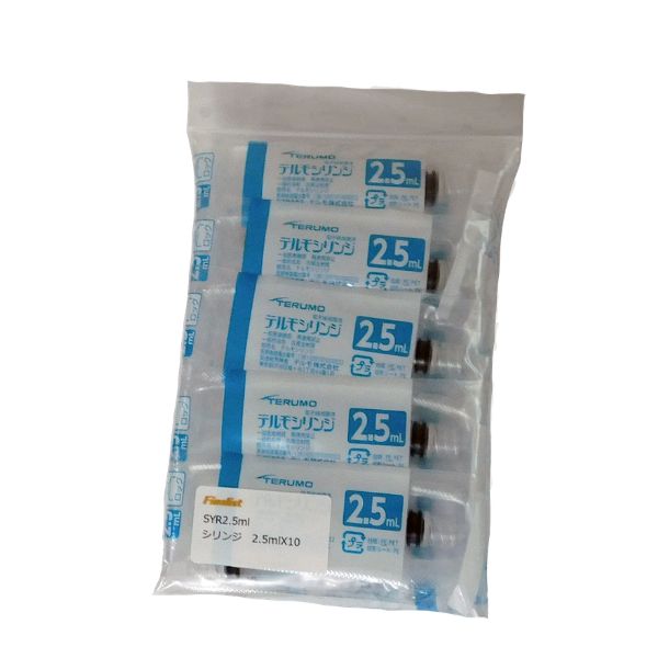 シリンジ 2.5ml 10本セット｜接着剤塗布用 ディスペンサー ラインストーン貼り付け 精密作業用